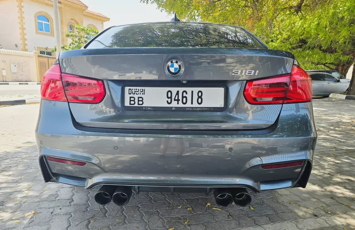 AED 1,600 Monthly - No Down Payment | BMW 318i M-Kit | 2018 Model | GCC Specs | 1.5L Turbo engine-4-4