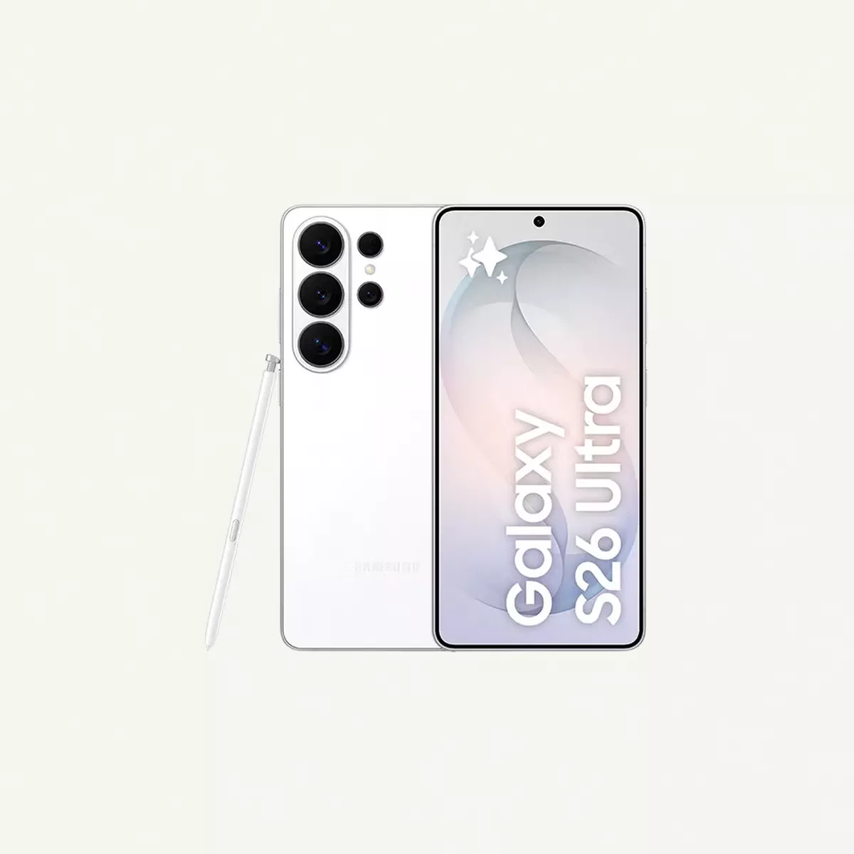 Samsung Galaxy S26 Ultra Dual SIM White 12GB RAM 256GB 5G - Middle East Version