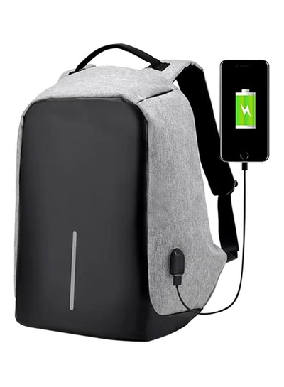 3 Concept Eyes Multifunction USB Anti-Theft Backpack Black/Grey-0
