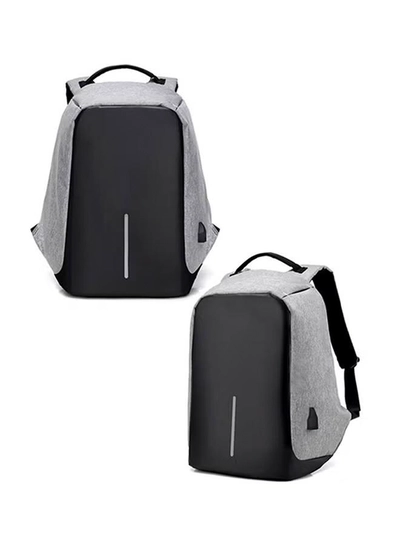3 Concept Eyes Multifunction USB Anti-Theft Backpack Black/Grey-2