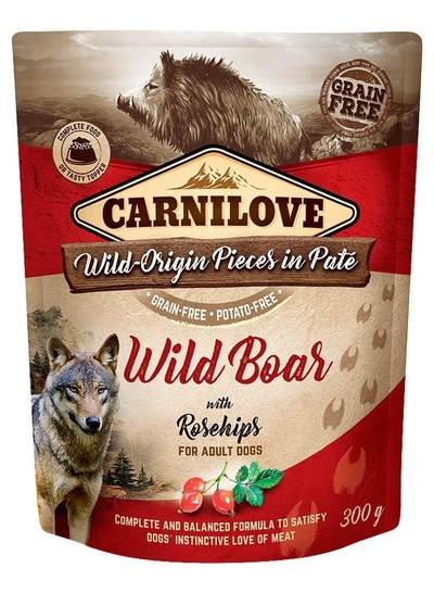 CARNILOVE Carnilove Rosehip for Adult Dogs (Wet Food Pouches) 12x300g-0