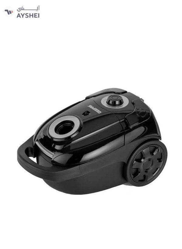 GEEPAS Vacuum Cleaner 3 L Dust Bag Capacity 5 M Cord Length Speed Control Function Powerful Suction And Low Noise Design Perfect For Home Office Apartments Pedal ON/OFF 2200 W GVC19033 Black