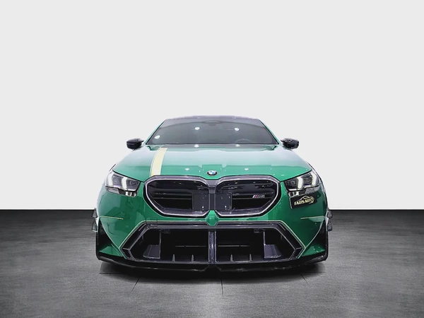 BMW M5 GCC +FULL CARBON MANHART KIT +AGENCY WARRANTY TILL 2031 +AKRAPOVIC EXHAUST+ HRE FORGED WHEELS