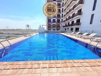 Chiller free brand new studio with kitchen appliances in Al furjan Dubai-0