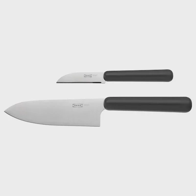 IKEA FÖRDUBBLA 2-Piece Knife Set: Sleek Grey Cutlery-0