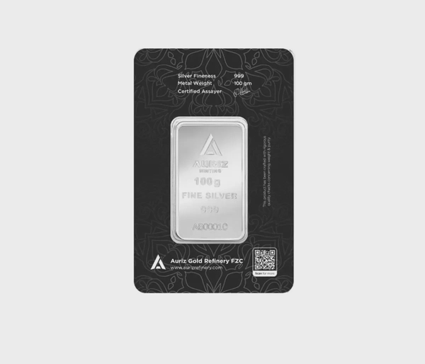 Auriz Minting 100g Fine Silver Bar
