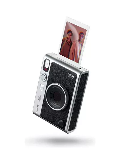 Instax Mini EVO Hybrid Instant Camera – Black (USB-C) | Instant Print with Digital Preview, Creative Modes & Built-In Selfie Mirror-2