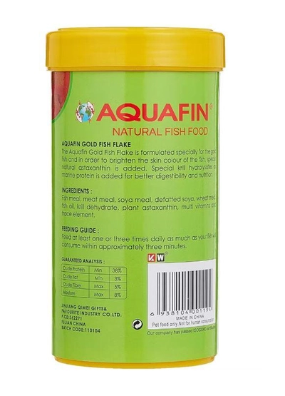 AQUAFIN Professional Goldfish Flake 500ml Natural Colour Enhancing Staple Food for Aquarium Fish-1