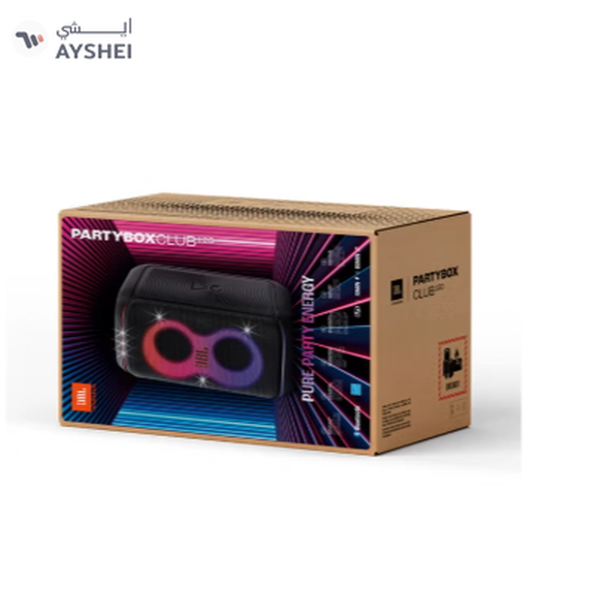 JBL Partybox Club 120 Portable Party Speaker Black-2-2
