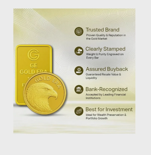 Gold Era 24K (999.9) 5G Gold Bar - Variable Design