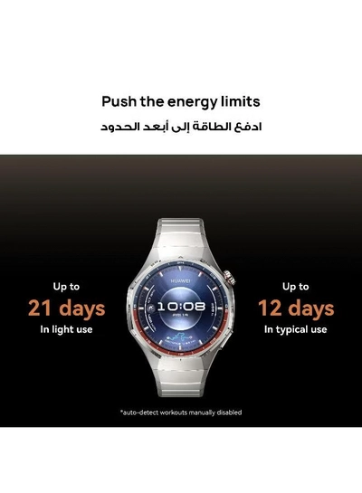 Huawei WATCH GT 6 Pro 46mm Smart Watch, 1.47'' Display, up to 21 days battery life, Compatible with iOS & Android, ECG Analysis, Health Monitor, Black with Free Extra APP Benefits Black-2