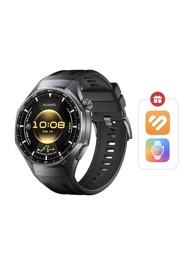 Huawei WATCH GT 6 Pro 46mm Smart Watch, 1.47'' Display, up to 21 days battery life, Compatible with iOS & Android, ECG Analysis, Health Monitor, Black with Free Extra APP Benefits Black-0