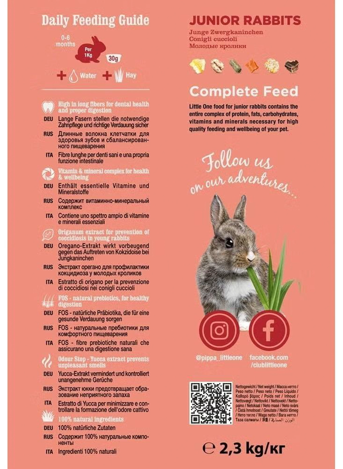 Little one food for Junior Rabbits 900g-2-2