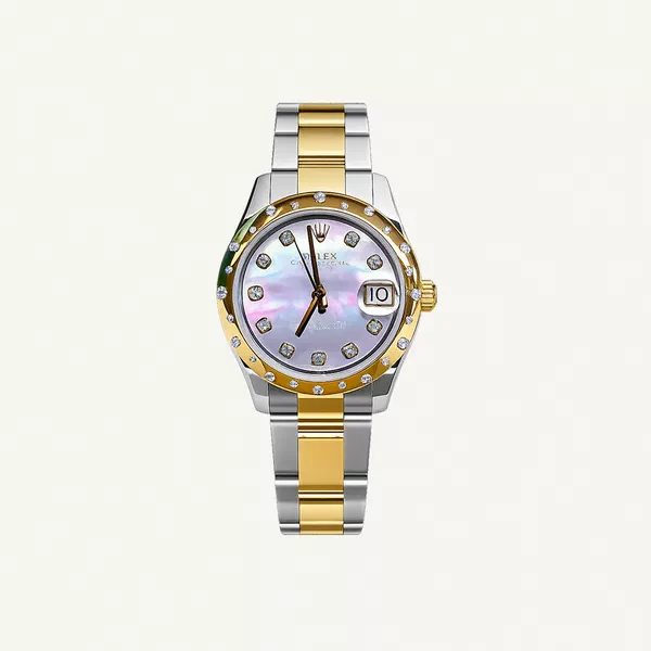 Rolex Datejust Mother of Pearl Diamond Dial 31mm with Oyster Bracelet | Condition: Like new & unworn | Year of production 2021 | Original box | Original papers