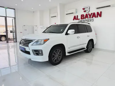 لكزس LX 570 ابيض / بيج 2014 (الفطيم)-1