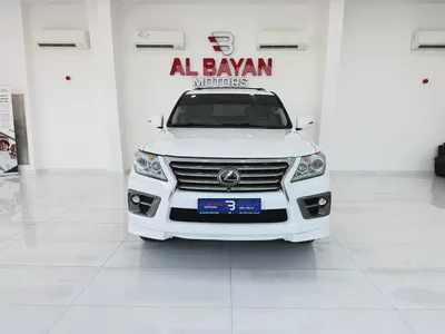 لكزس LX 570 ابيض / بيج 2014 (الفطيم)-4
