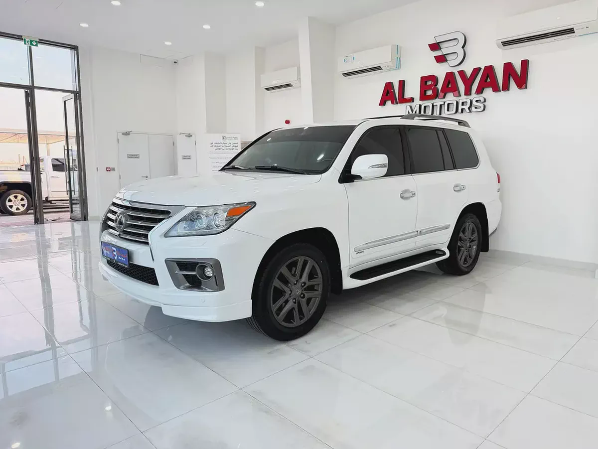 لكزس LX 570 ابيض / بيج 2014 (الفطيم)-1-1