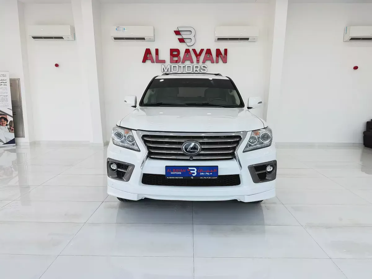 لكزس LX 570 ابيض / بيج 2014 (الفطيم)-4-4
