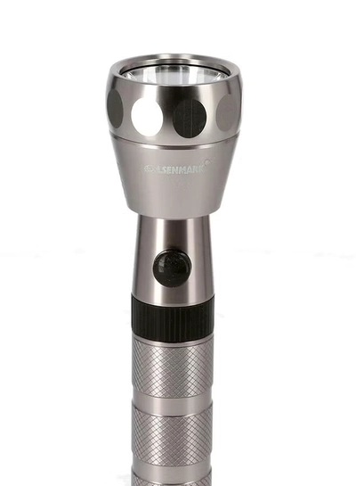 Olsenmark Rechargeable LED Flashlight Silver/Black-2