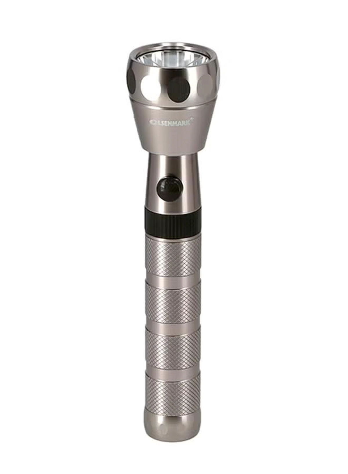 Olsenmark Rechargeable LED Flashlight Silver/Black-5-5