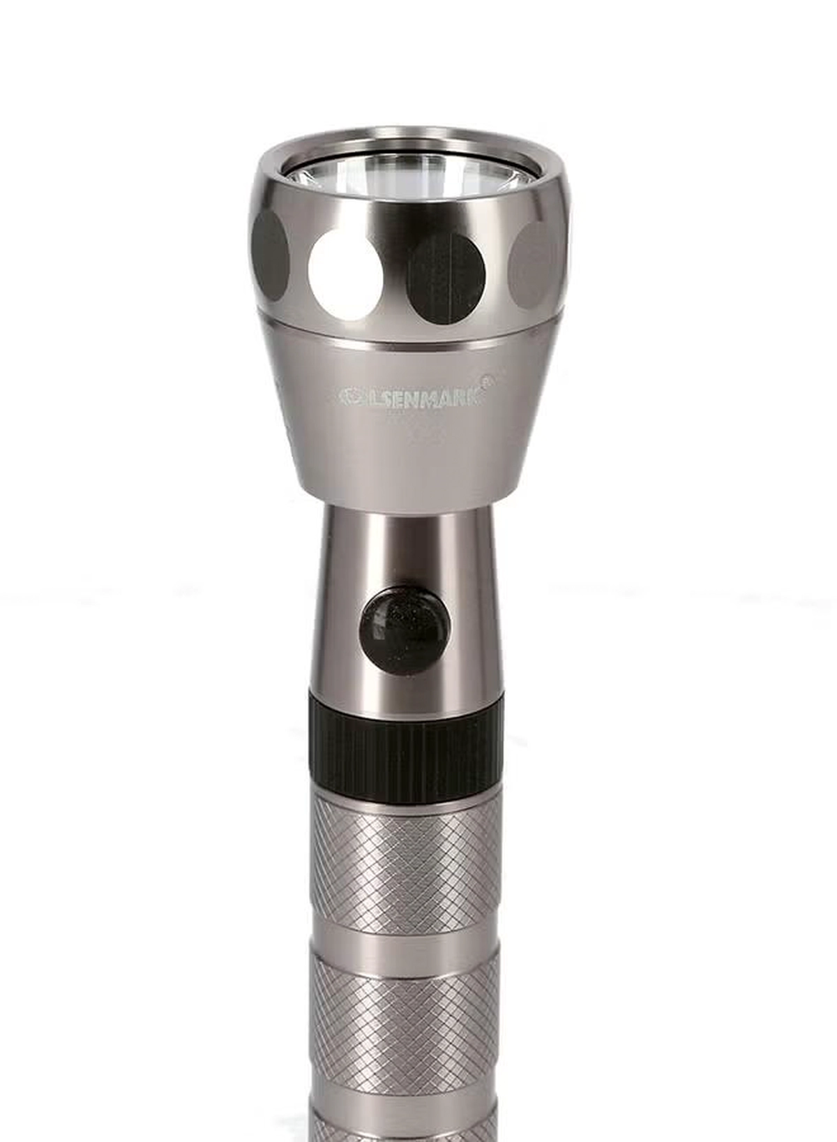Olsenmark Rechargeable LED Flashlight Silver/Black-2-2