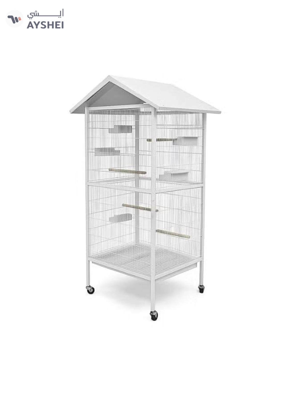 DAYANG Bird Cage (A25) - 78 x 74.5 x 166cm White Frame
