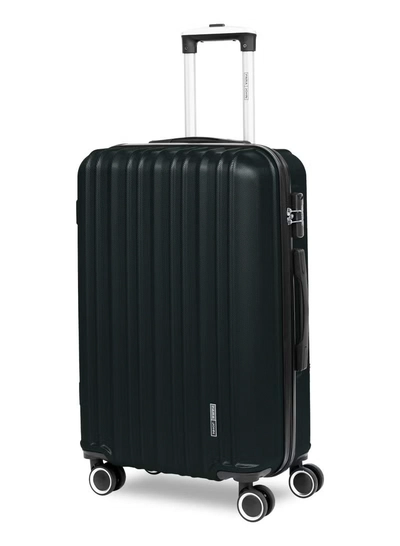 PARAJOHN Medium 24-Inch ABS Lightweight Hardshell Luggage Trolley | carrying 20kg 4-Wheel Spinner Suitcase Army green-0