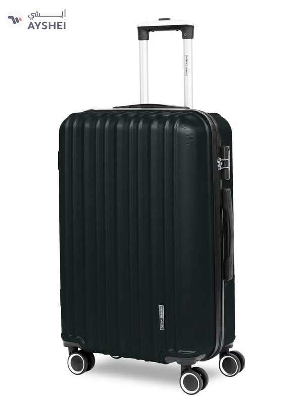 PARAJOHN Medium 24-Inch ABS Lightweight Hardshell Luggage Trolley | carrying 20kg 4-Wheel Spinner Suitcase Army green