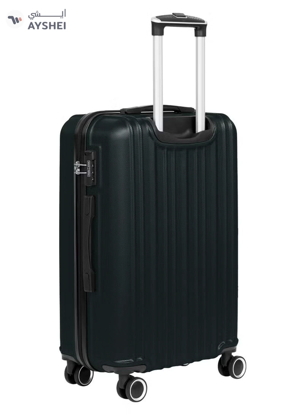 PARAJOHN Medium 24-Inch ABS Lightweight Hardshell Luggage Trolley | carrying 20kg 4-Wheel Spinner Suitcase Army green