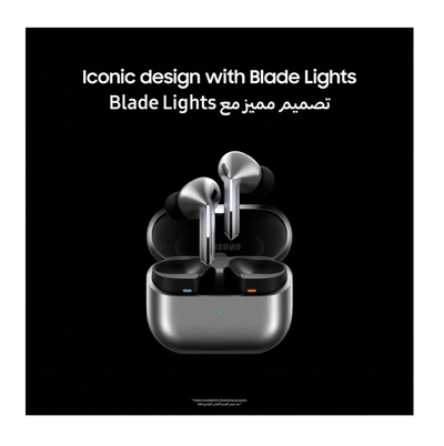 Samsung Galaxy Buds 3 Pro Silver with Galaxy Ai | Adaptive ANC-1