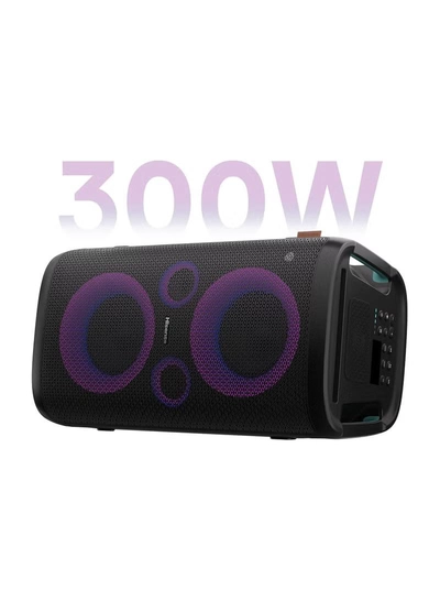 Hisense 300W Wireless Party Speaker – 2.0CH Sound, Built-in Subwoofer, IPX4 Waterproof, 15H Battery, Bluetooth 5.0, DJ & Karaoke Mode HP100 black-3