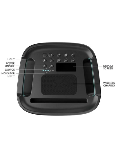 Hisense 300W Wireless Party Speaker – 2.0CH Sound, Built-in Subwoofer, IPX4 Waterproof, 15H Battery, Bluetooth 5.0, DJ & Karaoke Mode HP100 black-6