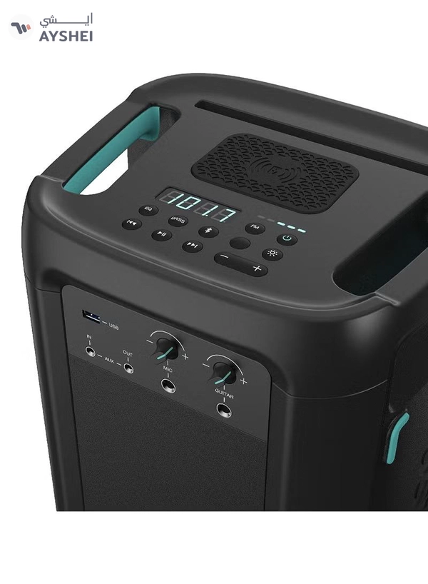 Hisense 300W Wireless Party Speaker – 2.0CH Sound, Built-in Subwoofer, IPX4 Waterproof, 15H Battery, Bluetooth 5.0, DJ & Karaoke Mode HP100 black