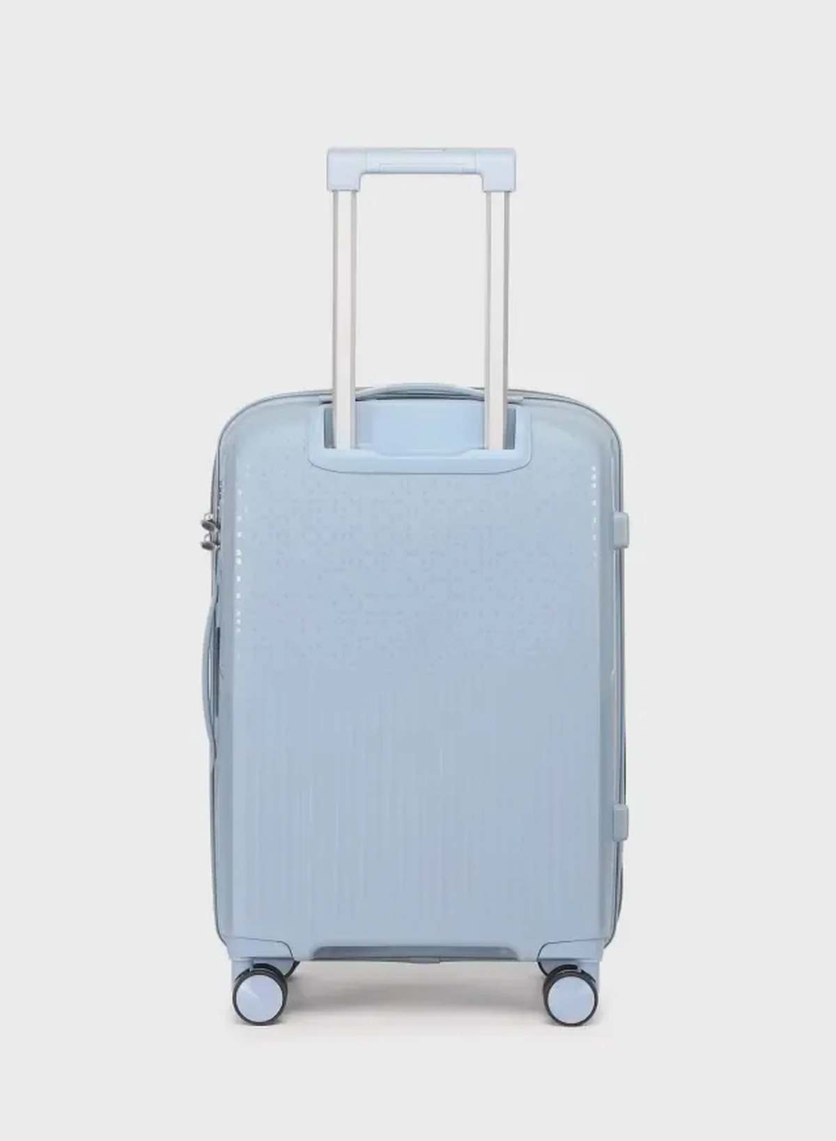 British Tourister 3 Piece Polyproplene Hard Side Spiner Luggage Trolley Set 20/24/28 Inch - Grey Blue-1-1