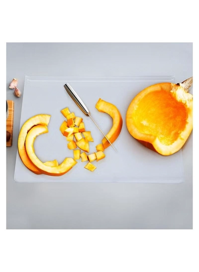 Eworld Set of 2 Non-Slip Clear Acrylic Cutting Boards with Lip for Kitchen Countertop-6