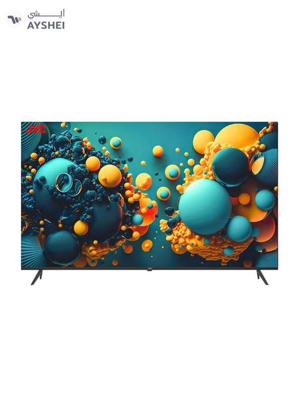 JVC 65 Inch Edgeless 4K UHD Android 13 Smart TV With Web Browser, Dolby Audio LT-65N675 Black
