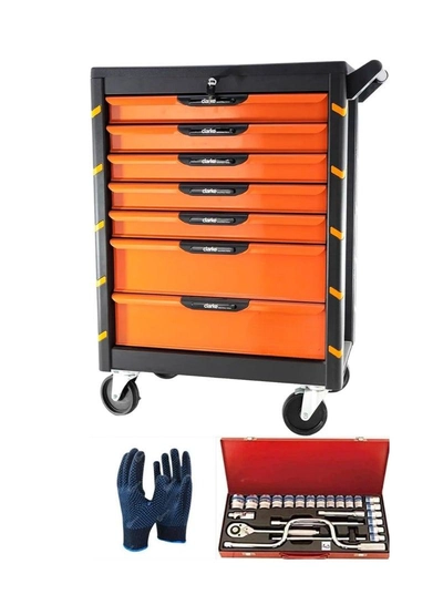Tools Chest With 7 Drawers High Grade Metal Based Drawer-0