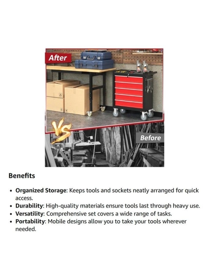 Tools Chest With 7 Drawers High Grade Metal Based Drawer-6