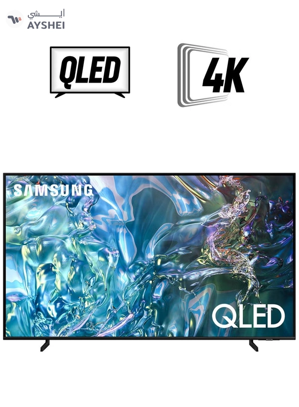 Samsung Smart TV, QLED, Q60D, 55 Inch, 2024, International Version 100% Color Volume with Quantum Dot, 4K Upscaling, Tizen OS, AirSlim Design QA55Q60D Black