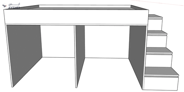 MAGA Storage Loft Bed, Custom Made