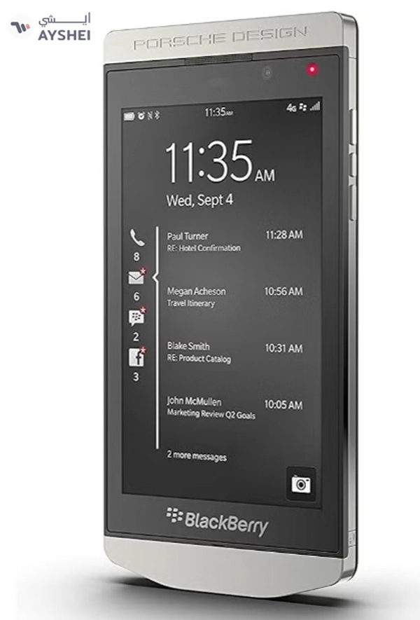 BlackBerry Porsche Design P'9982 64Gb Factory Unlocked In Dark Platinum P9982 Luxury