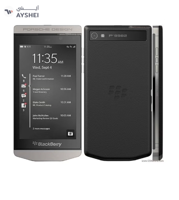 BlackBerry Porsche Design P'9982 64Gb Factory Unlocked In Dark Platinum P9982 Luxury