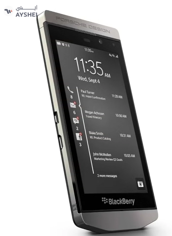 BlackBerry Porsche Design P'9982 64Gb Factory Unlocked In Dark Platinum P9982 Luxury