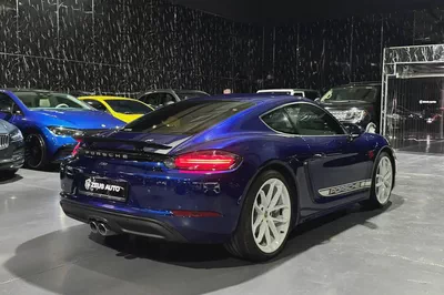 2024 718 Porsche Cayman | Style Edition |GCC | Low Mileage | Gentian Blue Metallic Exterior-4