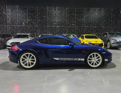 2024 718 Porsche Cayman | Style Edition |GCC | Low Mileage | Gentian Blue Metallic Exterior-5