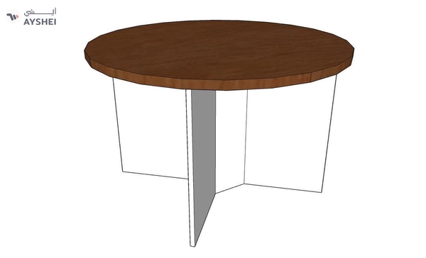 Meeting table: Round, For 4 persons