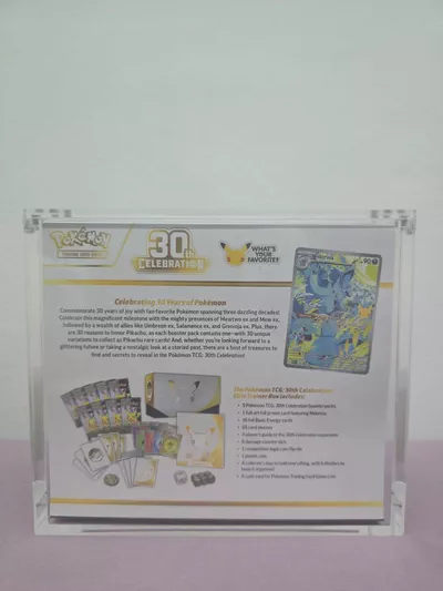 🔥 Pokémon 30th Anniversary ETB – Sealed + Magnetic Acrylic Case 🔥-0