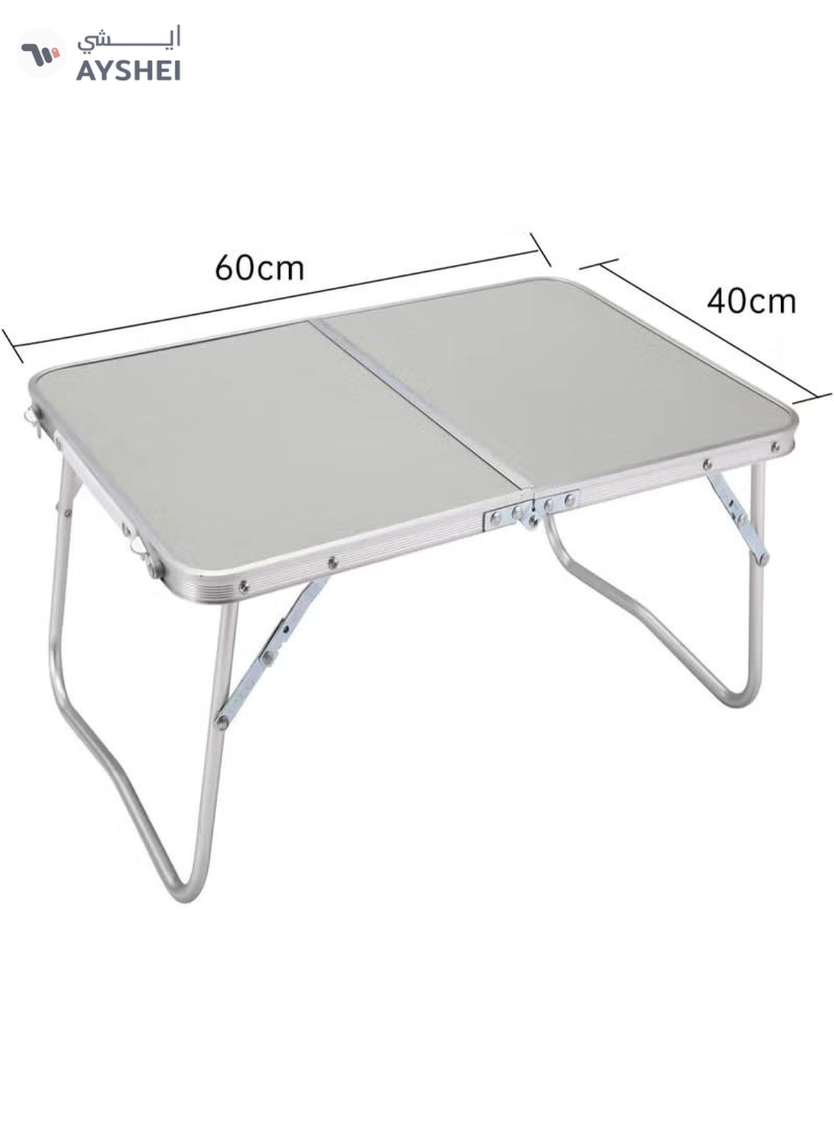 DubaiGallery Lightweight Aluminum Foldable Table 40×60 cm for Outdoor Use-1-1