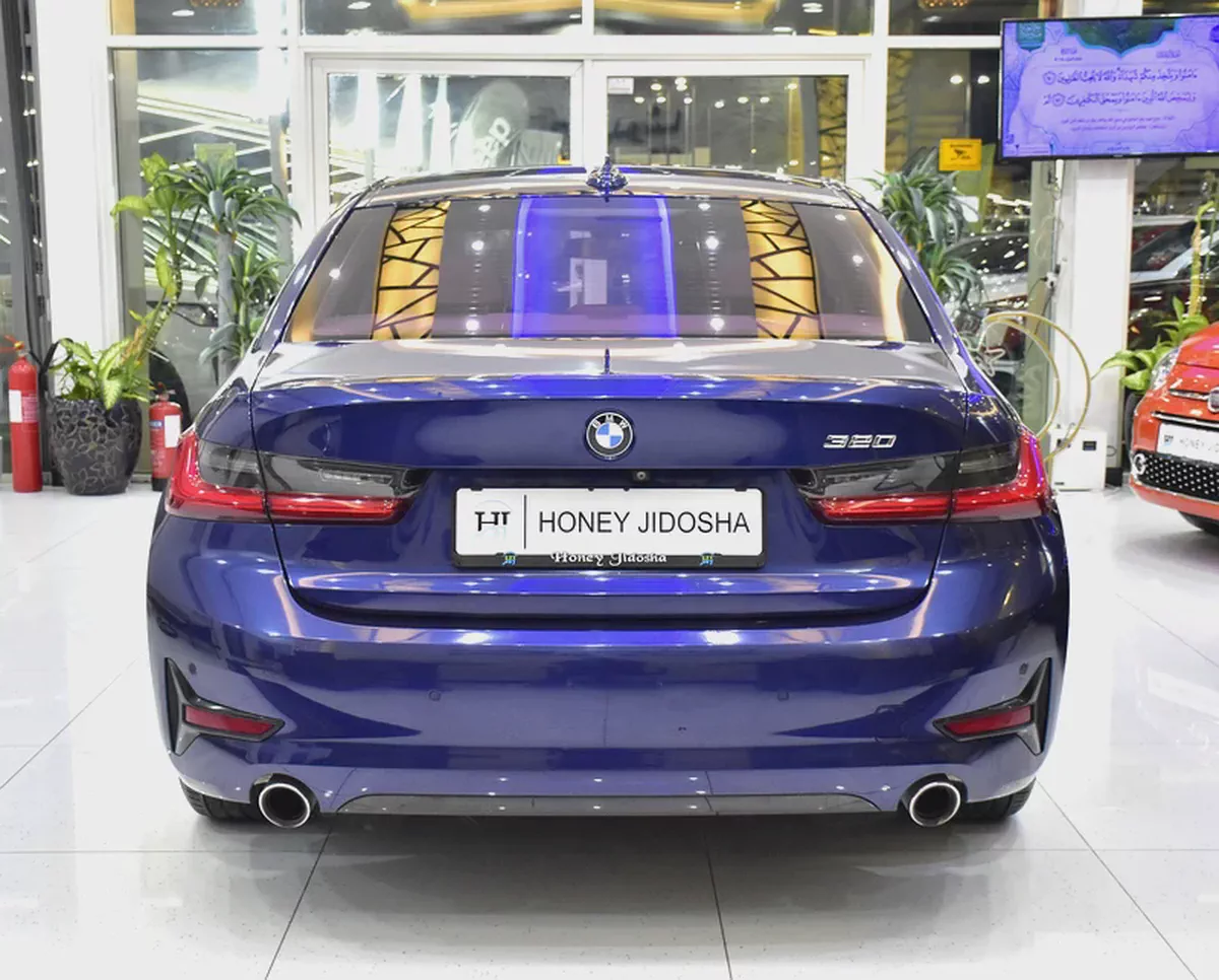 ORIGINAL PAINT ( ثبغ وكاله ) BMW 320i ( 2020 Model ) in Blue Color European Specs-4-4
