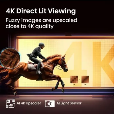 Hisense 65-Inch 4K UHD Smart TV – Ideal for Home Entertainment, Movies & Gaming | Dolby Vision & Audio, VIDAA OS, Game Mode, Bluetooth, HDMI, WiFi (65A62QS - 2025 Model) 65A61QS Black-4